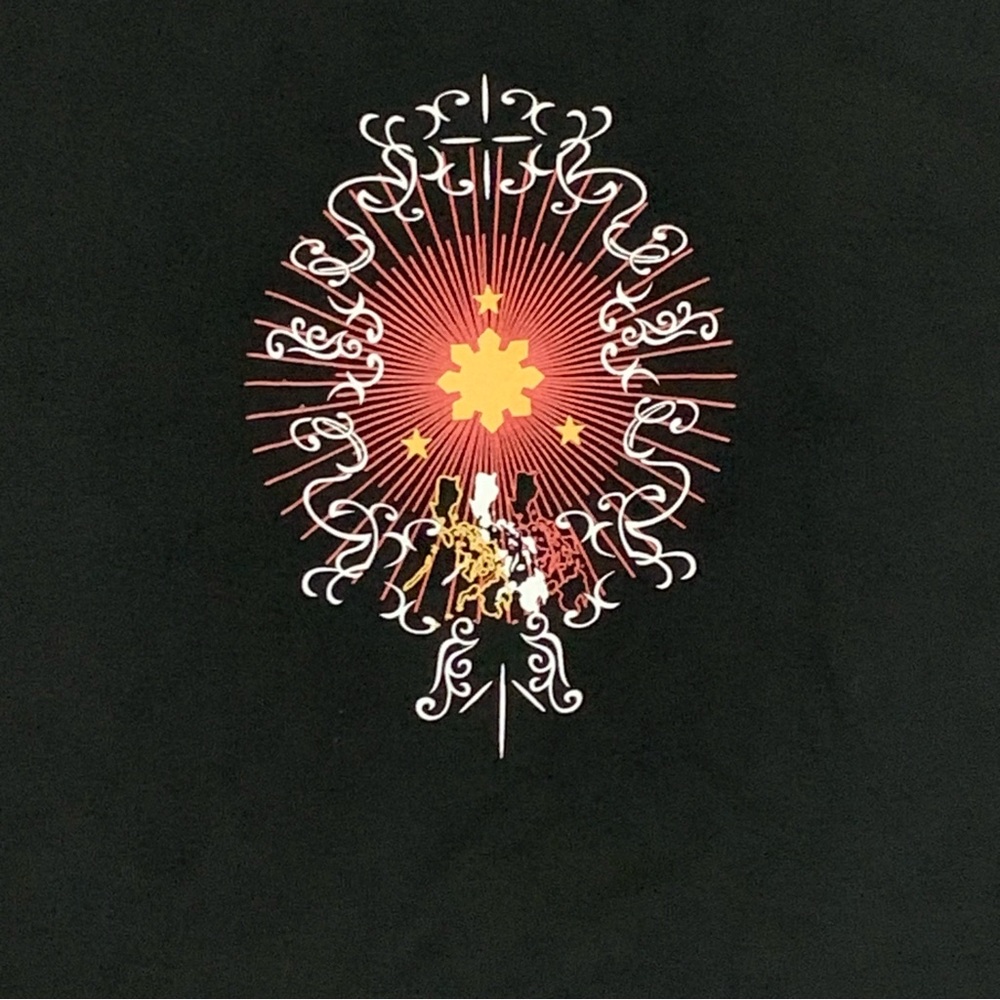 Clothesline Philippines Black Graphic T-Shirt Cotton Blend Size 2XL